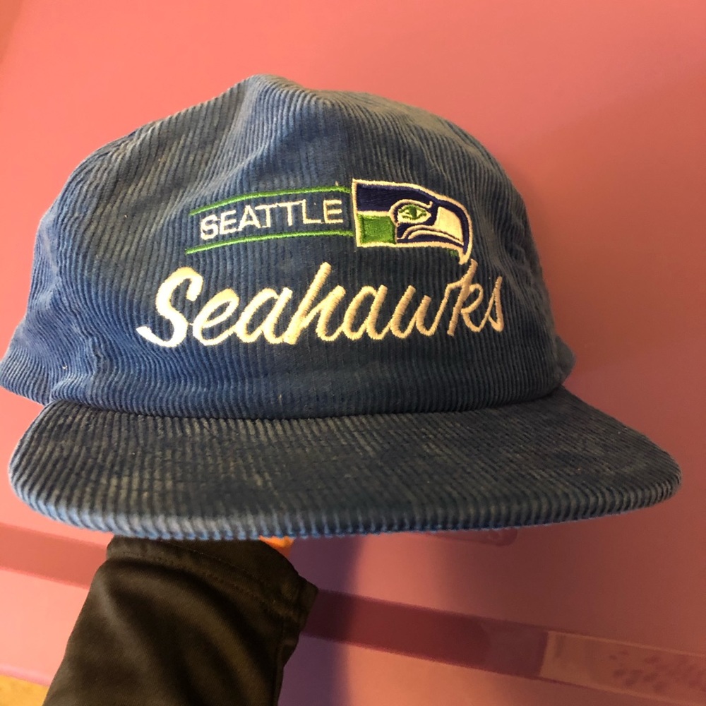 Vtg Seahawks Cordoroy SnapBack!